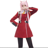 02 Zero Two Cosplay Costume DARLING in the FRANXX Cosplay DFXX Women Costume Full Sets Dress With Headwear
