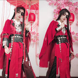 Anime Tian Guan Ci Fu Cosplay Hua Cheng Costume Heaven Official's Bless HuaCheng Red Costume For Men And Women Chinese Anime Cos