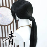 [Styled] Cosplay Wig Black Jiangyan Where Winds Meet Ancient Style Customized Cos Lace Wig for Halloween Party Performance