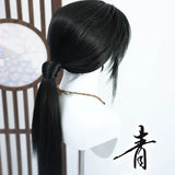 [Styled] Cosplay Wig Black Jiangyan Where Winds Meet Ancient Style Customized Cos Lace Wig for Halloween Party Performance