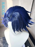 [Styled] Honkai Star Rail Sampo Koski Cosplay Wig 33cm Dark Blue Silver White Gradient Wigs Heat Resistant Synthetic Hair