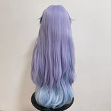 [Styled] Wuthering Waves Cantarella Cosplay Wig 90cm Long Purple Blue Mixed Wig Cosplay Anime Cosplay Wigs