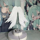 HMS Unicorn White Wings Cosplay Costume Women Pearl Cotton Wings Cosplay For Halloween Carnival Fancy Party Prop Decoration