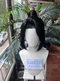[Styled Wig]Heavenly God blesses the people Mu Qing Lace Front Wig Ancient Style Versatile Male Cosplay Halloween Style Wig Set
