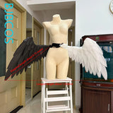 Angel Devil Black And White Wings Cosplay Costume Women Man Foldable Lolita Little Wings Cosplay Halloween Carnival Party Prop