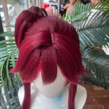 [Styled Wig]‌Ensemble Stars ES MELLOW DEAR US Cosplay Wine Red Wigs For Women Anime Cos Heat Resistant Synthetic Hair Halloween