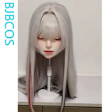 [Styled Wig]Nihilux Cosplay Wig Game Honkai: Star Rail HSR Women White Mixed Red And Black Long 98CM Hair For Halloween Party