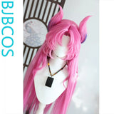[Styled Wig]League of Heroes  Star Guardian Kasha Cos Corn Beard Hairy Girl Patch Style Wig Set
