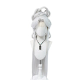 [Styled Wig]Antique style female creative silver white ancient costume goddess Lace Front Wig COS style wig set