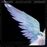Remielle Dan Cosplay Prop Zenless Zone Zero ZZZ Stylish White Wings Form Game Anime Outfit Halloween Stage Gradient Glitter