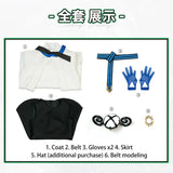 Muku‌ Cosplay Costume Anime Man Or Woman Clothes White And Black Hat Full Set Muku‌ Halloween Costume XS-2XL