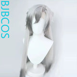 [Styled Wig]Ashes of the Kingdom‌ Wang Can Silver White Lace Front Wig Spray Color COS Wig Set