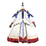 Victoire Pisa Cosplay Costume Pretty Derby【S-2XL】Full Set Women White Dress Anime Uniform For Halloween Comic Con Clothing