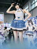 GODDESS OF VICTORY: NIKKE Mint Cos Anime  Idol Team Leader Cosplay Costume Sexy Cute Uniform Prop Set Halloween Party Outfit