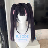[Styled] Anime Cosmic Princess Kaguya! Noi Komazawa Cosplay Wig 50 cm Purple Pink Mixed Ponytail Hair Heat Resistant Synthetic