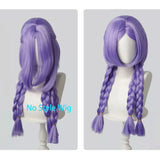 [Styled Wig]Yunara Cosplay Wig Game Anime Woman Light Purple Braids 60CM Hair For Party Role Play Halloween Party Wigs