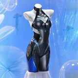 GODDESS OF VICTORY: NIKKE Little Mermaid Cosplay Tight Leather Clothing Halloween Uniform Carnival Party Play Role Clothes