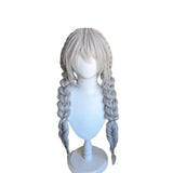 [Styled Wig]‌Judyy Hoppss Wig Movie Women Long Grey Twintails Braided Hair Rabbit Judyy Hoppss Cosplay Free Cap Wig