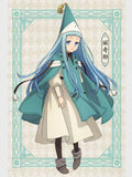 [Styled Wig]Richeh Cosplay Wig Anime Witch Hat Atelier Women Light Blue Long Straight Hair Heat Resistant Synthetic Anime Wig