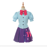 Twilight Sparkle AnimeCosplay Costume Human Dress Sailor Suit Women Skirt JK Students Halloween Carnival Party Uniform Set