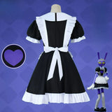 Jax Maid Cosplay Costume Anime Women Maidservant Adult Anime Uniform Digital Circus Role Play Halloween Party Outfit XS-3XL