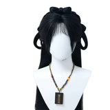 [Styled Wig]WHERE WINDS MEET Xueli'er Lace Front Wig COS Corn Beard Hanfu Cute Girl Style Wig Set