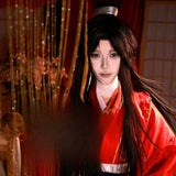 Heaven Official's Blessing Red wedding dress, sorry cosplay, rolling pearl curtain animation, sorry ancient costume