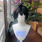 [Styled] HSR Dan Heng Permansor Terrae Cosplay Wig 85cm Black Blue Wig Heat Resistant Synthetic Wigs for Halloween Carnival Part