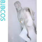 [Styled Wig]Ashes of the Kingdom‌ XXu Shu Silver White Spray Color Lace Front Wig COS Wig Set