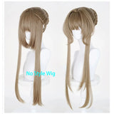 [Styled Wig]Marionette Sandrone Cosplay Wig Genshin Impact Light Brown Hair Nod Women Heat Resistant Synthetic Halloween Hair