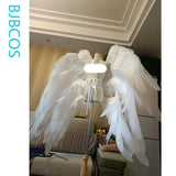 Angewomon Cosplay White Eight Wings Anime Digimon Adventure Cosplay Eight Wings Angel Devil Props Halloween Carnival Party Props