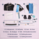 QIUYUAN Cosplay Costume Game Wuthering Waves For Man White Uniform Concert Christmas Halloween Role Play Carnival World Tour