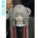 [Styled Wig]Sparxie Sweet Dream Radio Cosplay Wig Game HSR Women Twin Tails 98CM Pink Mixed Red Hair Halloween Party Wig