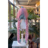 [Styled Wig]Cyrene Cosplay Wig Game Honkai Star Rail HSR Casual Streetwear Woman Long Mixed Pink Braided Hair For Halloween Wig