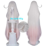 [Styled Wig]Ronova Cosplay Wig Game Genshin Impact Women Mixed Pink Long 120CM Hair For Party Role Play Halloween Party Wigs