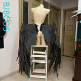 Demon Black Wings Cosplay Costume Women Man Foldable Black Devil Big Angel Wings Cosplay Halloween Carnival Party Prop