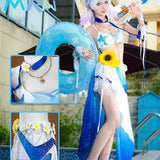 Robin Cosplay Costume Game Honkai Star Rail HSR Women White Swimsuit Outfit Prop Full Set Halloween Theme Party Singer Style