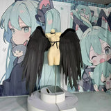 Versatile Black Wings Cosplay Costume Women Pearl Cotton Wings Prop Cosplay Halloween Christmas Decoration Party Angel Wings