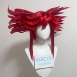 [Styled Wig] In Stock Anime Li Glaze Synthetic Hair Short 30cm Mixed Orange Red Cosplay Anime Wig Heat Resistant Hair Halloween