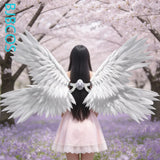Four Electric Wings Cosplay Custom Anime Foldable Black Versatile Angel Pearl Cotton Demon Wings Cosplay Halloween Party Prop