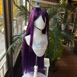 [Styled Wig]Yuri‌ Cosplay Wig Game Doki Doki Literature Club Women Purple Long Straight Hair Halloween Carnival Party Cosplay