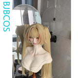 [Styled Wig]Claret Flint Cosplay Wig Game Zenless Zone Zero ZZZ Women With Double Ponytails Golden Red Hair For Halloween Party