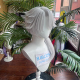 [Styled Wig]Embalmer Aesop Carl Cosplay Wig Game I dentity V Man Silver Long Hair Halloween Costume Theme Party Comic Synthetic