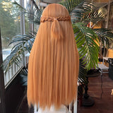 [Styled Wig]Asuna Cosplay Wig Anime Women 85CM Orange Long Hair For Party Role Play Halloween Heat Resistant Synthetic Wigs