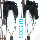 [Styled Wig]WHERE WINDS MEET Han Auntie's COS Hairy Girl Style Wig Set with Lace Front Wig