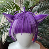 [Styled Wig]Twisted Wig Wonderland Chenya Cosplay Halloween Party Heat Resistant Synthetic Hair Short Purple Wig