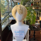 [Styled Wig]Alois Trancy Cosplay Wig Anime Men Light Yellow Short Hair Heat Resistant Synthetic For Comic Con Coser Halloween
