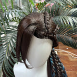 [Styled Wig]Jamil Viper Cosplay Wig Twisted Wig Wonderland Women Long Straightr Black Hair Wig Cosplay Heat Resistant Synthetic