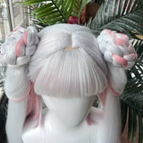 [Styled Wig]Wuthering Waves Jinhsi Cosplay Wig Peach Blossom Splash Jinhsi Hsi Cosplay Wig For Hallowmas Party  Party Play Role