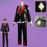 Lyndon Skott Cosplay Game Honkai Star Rail Cosplay Costume【S-3XL】Black And Red Uniform Sunglasses Suit Set For Men Outfit
